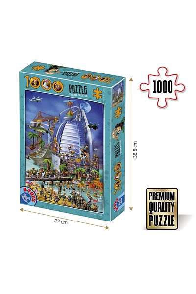 D-Toys Dubai Puzzle - Adult Puzzle 1000 Pieces - Cartoon Collection