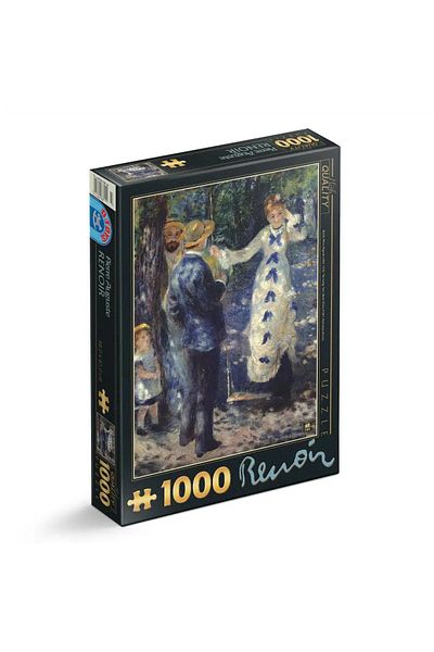 D-Toys Pierre-Auguste Renoir Puzzle - Adult Puzzle 1000 Pieces - The Swing/The Swing