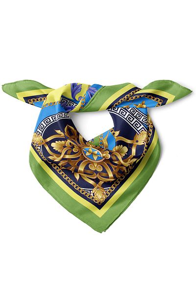 nehir eşarp Chain and Etro Pattern Scarf Bandana 50X50 cm