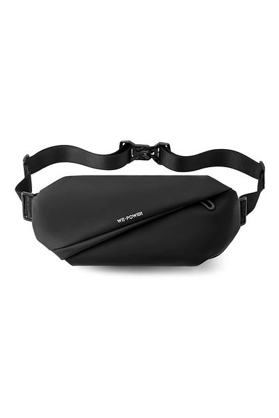 OBRALIX Borseta, geanta umar, 4 buzunare, 36 x 13 x 9 cm, unisex, neagra,