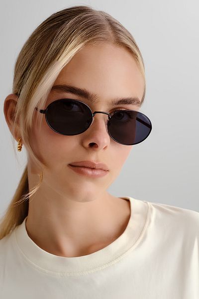 MACERATİ Black Glass Black Framed Unisex Ellipse Model Sunglasses