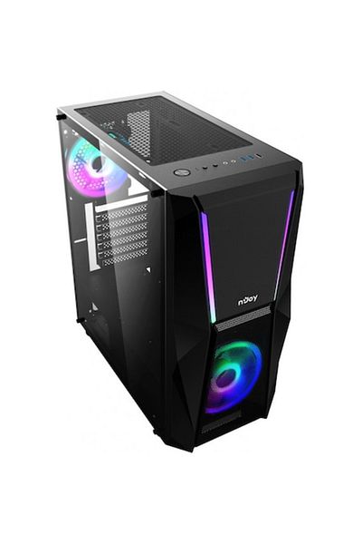 nJoy Sistem Desktop PC AMD Ryzen 7 8700F pana la 5 Ghz, 32 GB ram DDR5, SSD ultrarapid NVME 1 TB, placa v