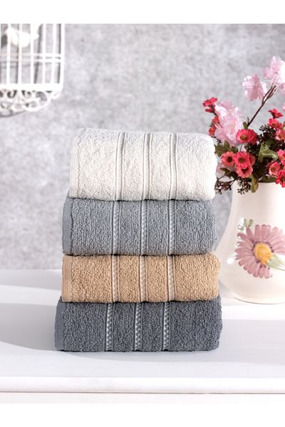 Elvira Home Collection Eh Cotton 4-Piece Hand Face Towel Set