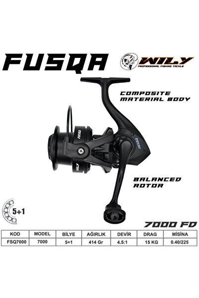 Wily ماكينة صيد السمك فوسكا 7000 5+1 بي بي
