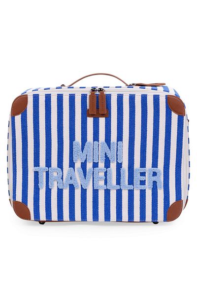 CHILDHOME Valiza pentru copii Mini Traveller Albastru/Alb