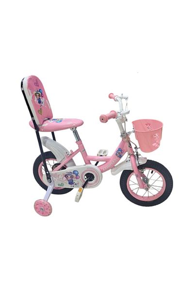 rexa 16-Inch Princess-Themed Kids Bicycle – With Training Wheels & Basket