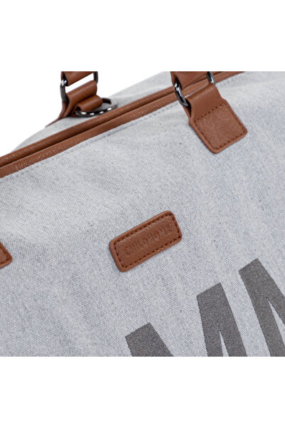 CHILDHOME Geanta de infasat Mommy Bag Panza Oxford Gri