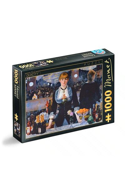 D-Toys Édouard Manet Puzzle - Adult Puzzle 1000 Pieces - A Bar at the Folies-Bergere