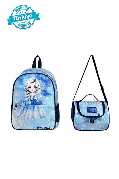 Çanta Trend Rucsac preșcolar cu tematică Ice Girl cu licență Waddell și cutie termică de prânz, set pentru grădiniță