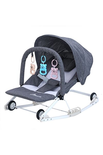 rexa سرير أطفال محمول قابل للطي مع حزام أمان