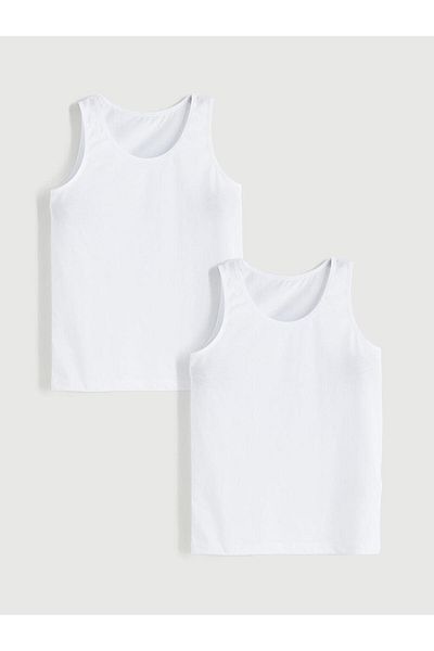 LC Waikiki Tricou pentru fete cu gât rotund, pachet de 2 (S5)