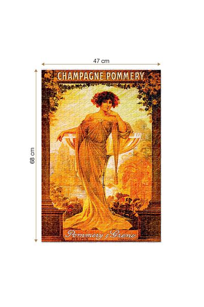 D-Toys Champagne Pommery Puzzle - Adult Puzzle 1000 Pieces - Vintage Posters