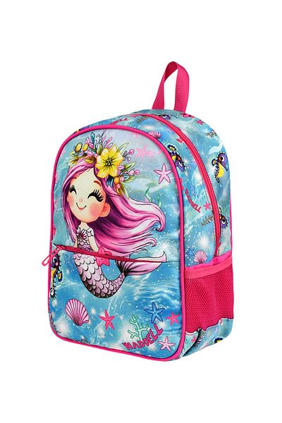 Çanta Trend Mermaid Themed Preschool Backpack, Thermal Lunch Bag and Pen Holder, Kindergarten Set of 3