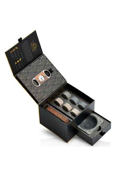 ROCKS Set pietre Whiskey with Trabuc The Gentleman's Set - Cigar Aficionado