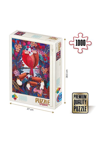 D-Toys Puzzle Kürti Andrea - Adult puzzle 1000 pieces - Tropical - Exotic birds