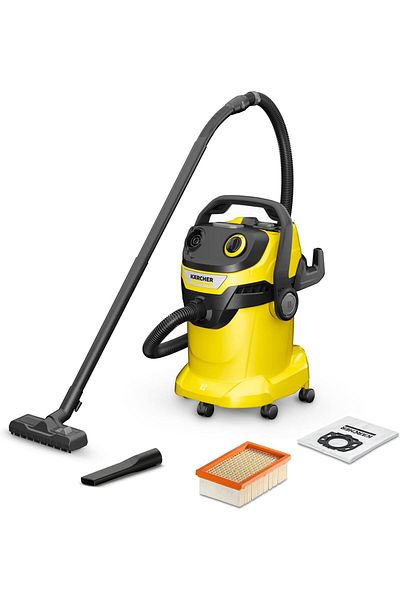 Karcher WD 5 V-25/5/22 Wet & Dry Vacuum Cleaner, 25L, 1100W, with Blower Function, Patented Filter T