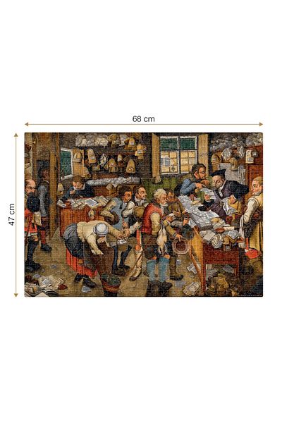 D-Toys Puzzle Pieter Brueghel the Younger - Puzzle adulți 1000 Piese - The Payment of the Tithes