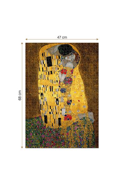 D-Toys Gustav Klimt Puzzle - Adult Puzzle 1000 Pieces - The Kiss
