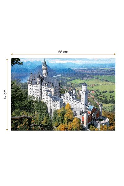 D-Toys Neuschwanstein Castle Puzzle - Adult Puzzle 1000 Pieces - Famous Places