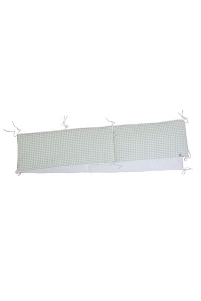 CHILDHOME Protectie patut 35x340 cm Jersey/Muslin Green