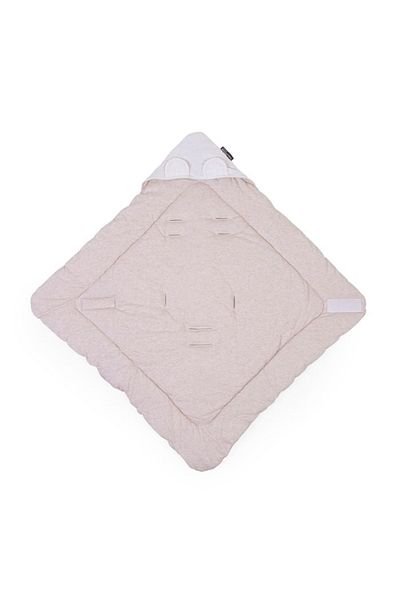 CHILDHOME Swaddling blanket 75x75 cm Jersey/Muslin Teddy