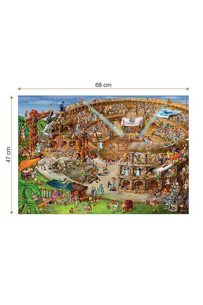 D-Toys Colosseum Puzzle - Adult Puzzle 1000 Pieces - Cartoon Collection