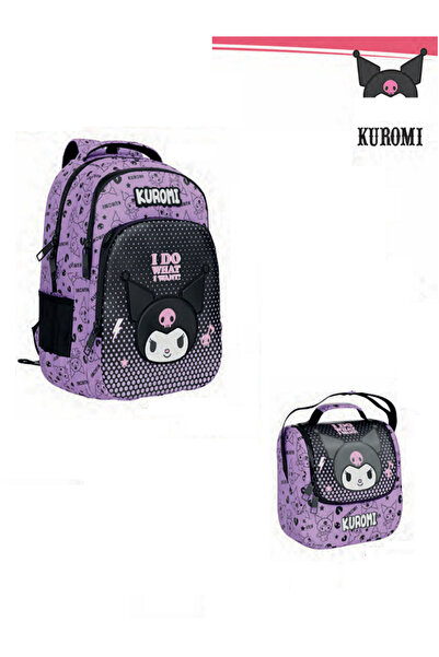 kuromi Раница за начално училище - раница / оригинална лицензирана луксозна ч...