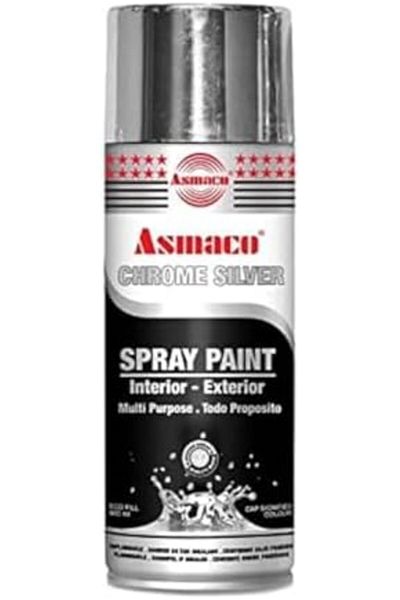 Asmaco spray paint chrome silver - silver glossy - 400ml