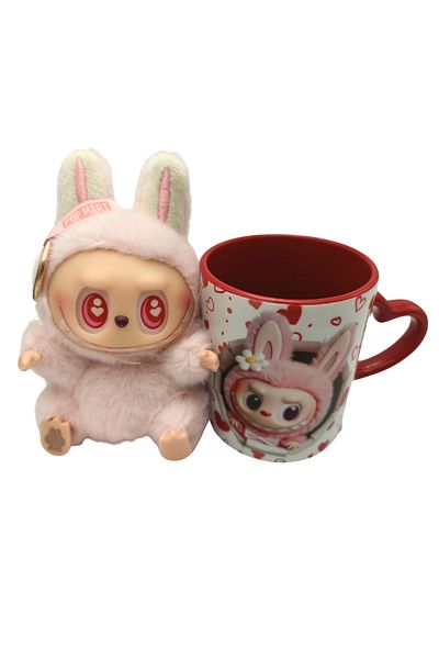 LABUBU Gift set with ceramic mug and elegant gift box BAOBAO