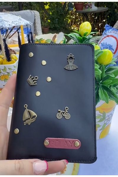 Seda Home Art We Write Name) Special Design Leather Passport Cover Passport Holder Travel Wallet