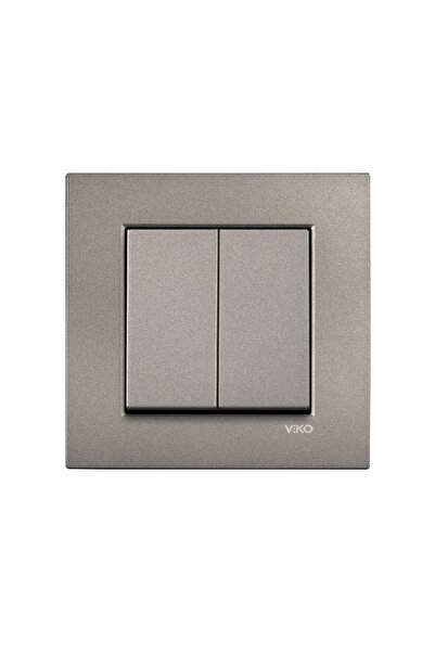 VİKO NOVELLA KOMÜTATÖR ANTRASİT (ÇERÇEVE DAHİL)