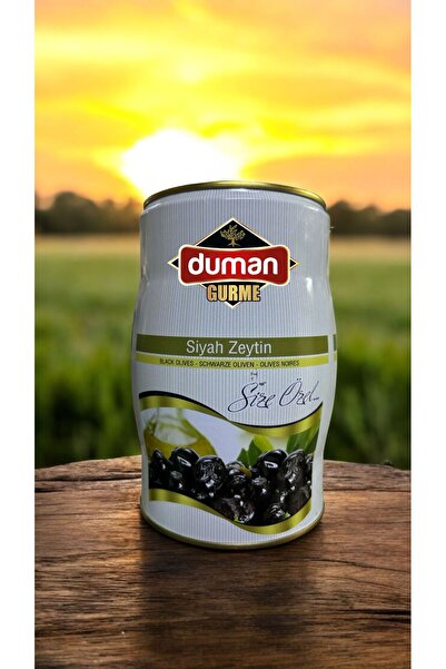 DUMAN GURME Siyah Zeytin 1 kg – Katkısız Doğal Lezzet | Teneke Ambalaj, Gelen...