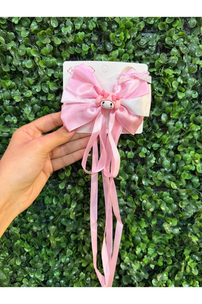 PONÇİK ACCESSORİES Satin Ribbon Melody Character Bow Buckle-Melody Character Clamp Children's Buckle