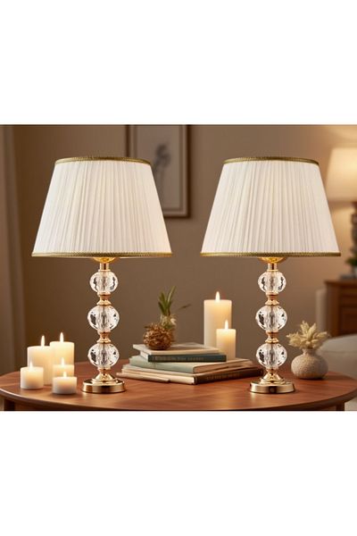 571 Store 2 Pcs Glass Stone Series Table Lamp Shade-Night Lamp - Decor Lighting