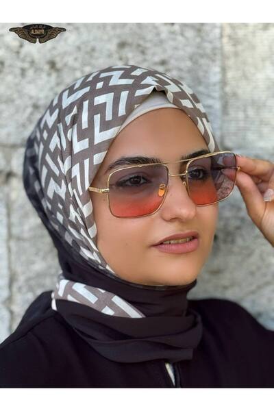 ALDAİR Shawl Chiffon Pattern Double Color