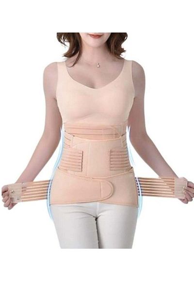 Generic ملابس ضاغطة لما بعد الولادة من AF Style - بيج