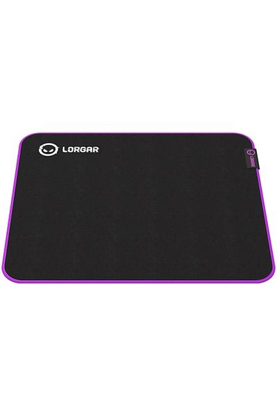 LORGAR Gaming Mousepad Main 313 360x300 Black Purple