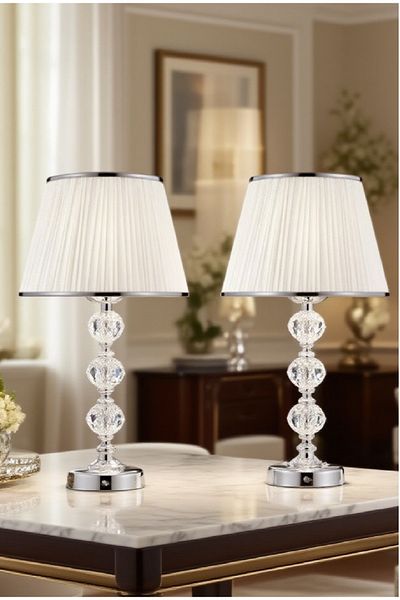 571 Store 2 Pcs Glass Stone Series Table Lamp Shade-Night Lamp - Decor Lighting