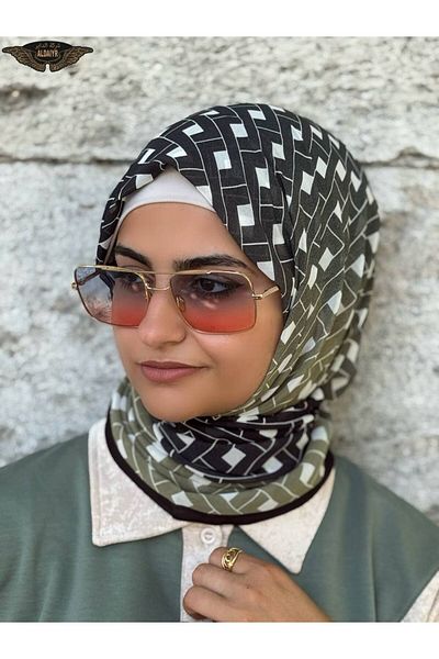 ALDAİR Shawl Chiffon Pattern Double Color