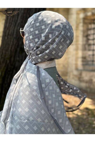 ALDAİR Shawl Chiffon Pattern Double Color