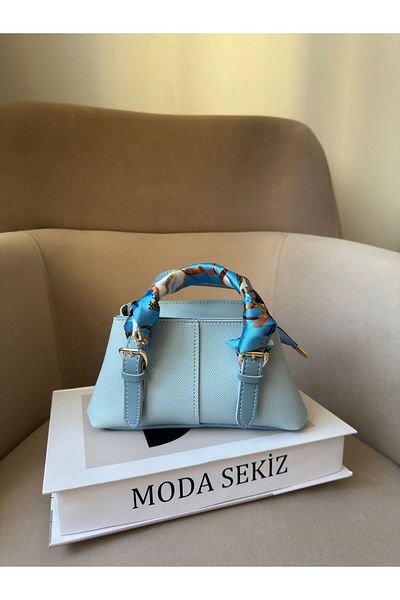 Moda Sekiz Mini șal pentru femei, cu accesorii, geantă de mână și de umăr