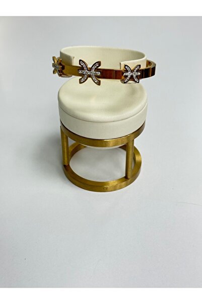 VLDORO Gold Tone Steel Bracelet with Star Details