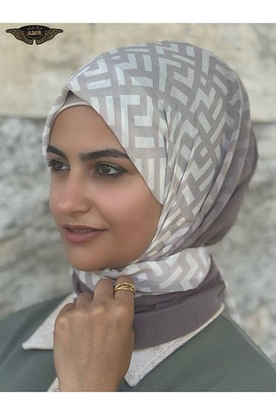ALDAİR Shawl Chiffon Pattern Double Color