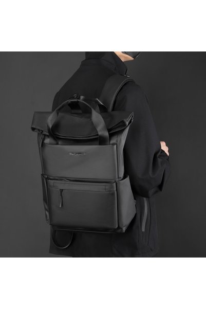 OBRALIX Rucsac multifuncțional pentru laptop, negru,