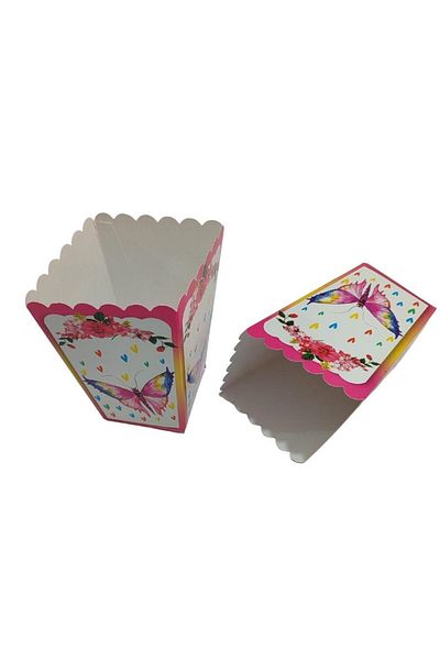Kelebek Oyuncak Butterfly Themed Corn (Popcorn) Box (8 Pieces)