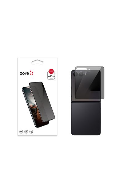 HTstore واقي شاشة مقوى 5D Ghost متوافق مع Galaxy Z Flip 7 Zore