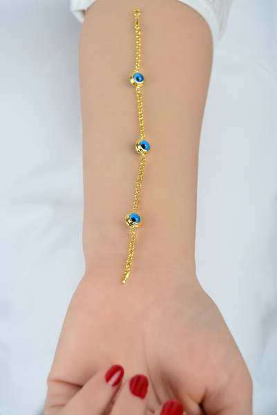 kuyumcu nurettin 1,90 gr (GRAM) Doc Göz Nazar Boncuklu Künye 14 Ayar Altın (Sarı-Yeşil-Rose-Beyaz)