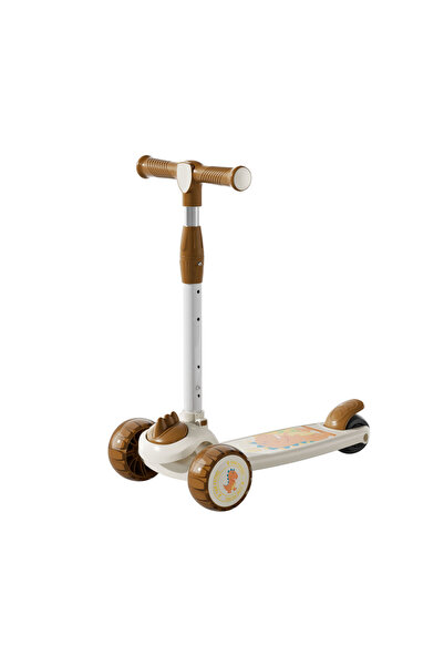 rexa سكوتر عريض للأطفال بارتفاع قابل للتعديل وإضاءة و3 عجلات قابلة للطي للأطفال