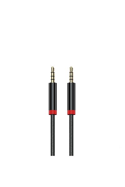 HTstore Zore AU-707 كابل صوت Aux بتصميم شبكي 3.5 ملم 1 متر