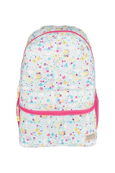 GENC DIJITAL BASKI Elementary School Backpack with Rabbit Figure, Lunch Box, Pen Holder, Set of 3